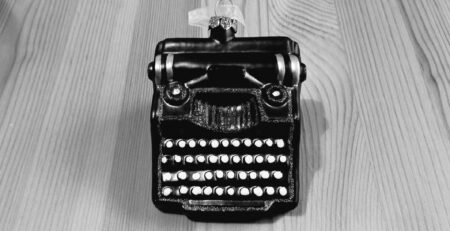 My Christmas typewriter ornament